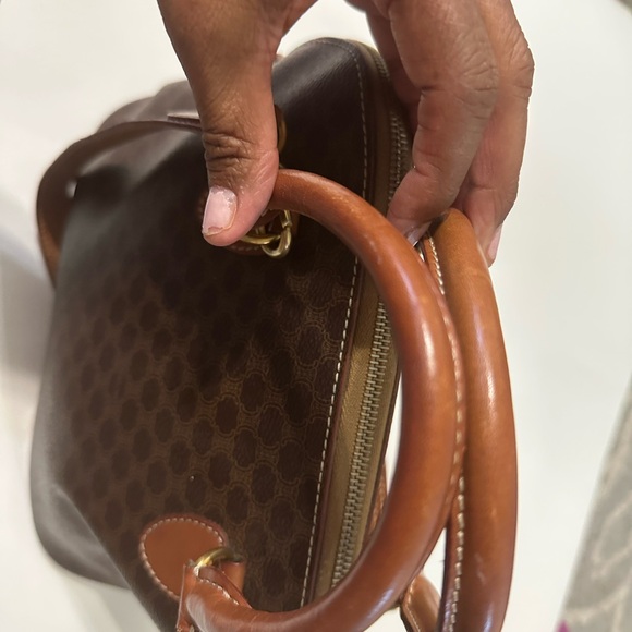 Celine Brown Leather Satchel - Picture 6 of 10